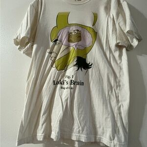 Cream T-Shirt with Loki Graphic